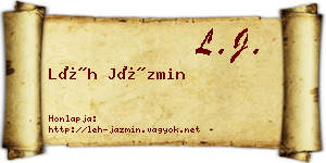 Léh Jázmin névjegykártya